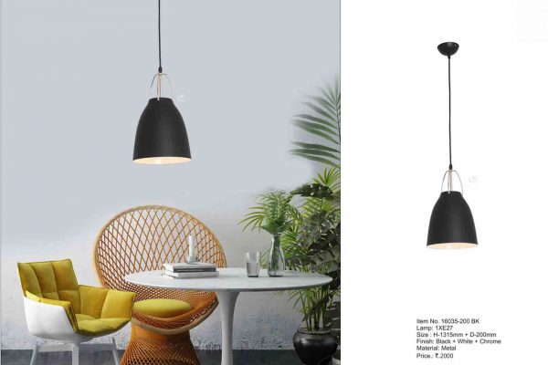 HANGING LIGHT ART-16035-200 BK - Image 2